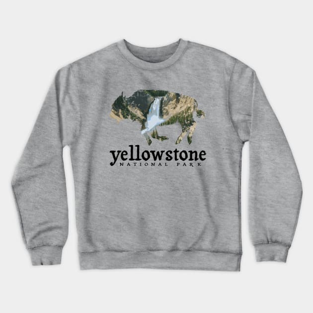 Yellowstone Bison Crewneck Sweatshirt by wearwyoming